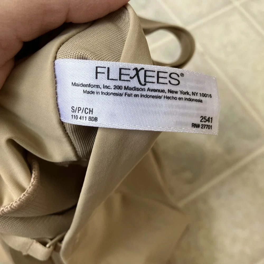 Flexees Nude Take Inches Off Shapewear Slip Wear Your Own Bra Small NWOT 2541 - Picture 6 of 7